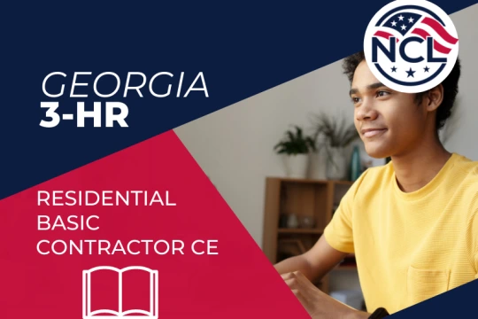 GEORGIA 3 HOUR RESIDENTIAL BASIC CONTRACTOR CE